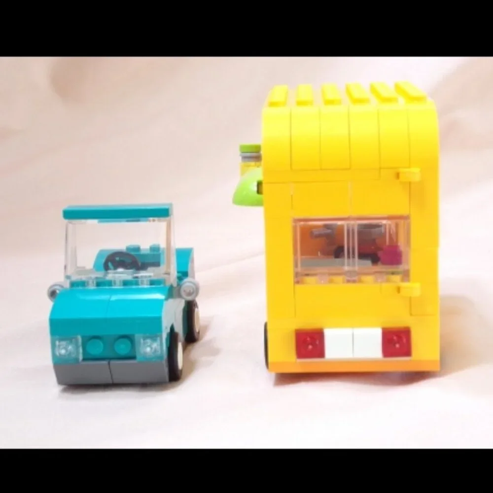 LEGO Animal Crossing 77054 Leif's Car & Live in Garden Trailer & Manual No Minis